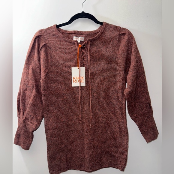 Knox Rose Burgundy Knit Sweater - Picture 1 of 3